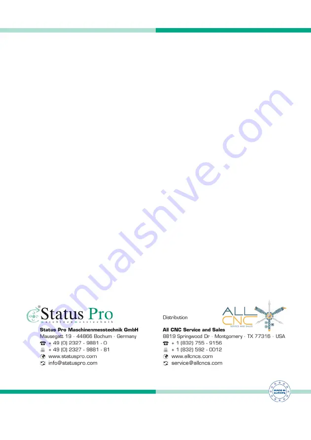 Status Pro BG 840100 User Manual Download Page 36