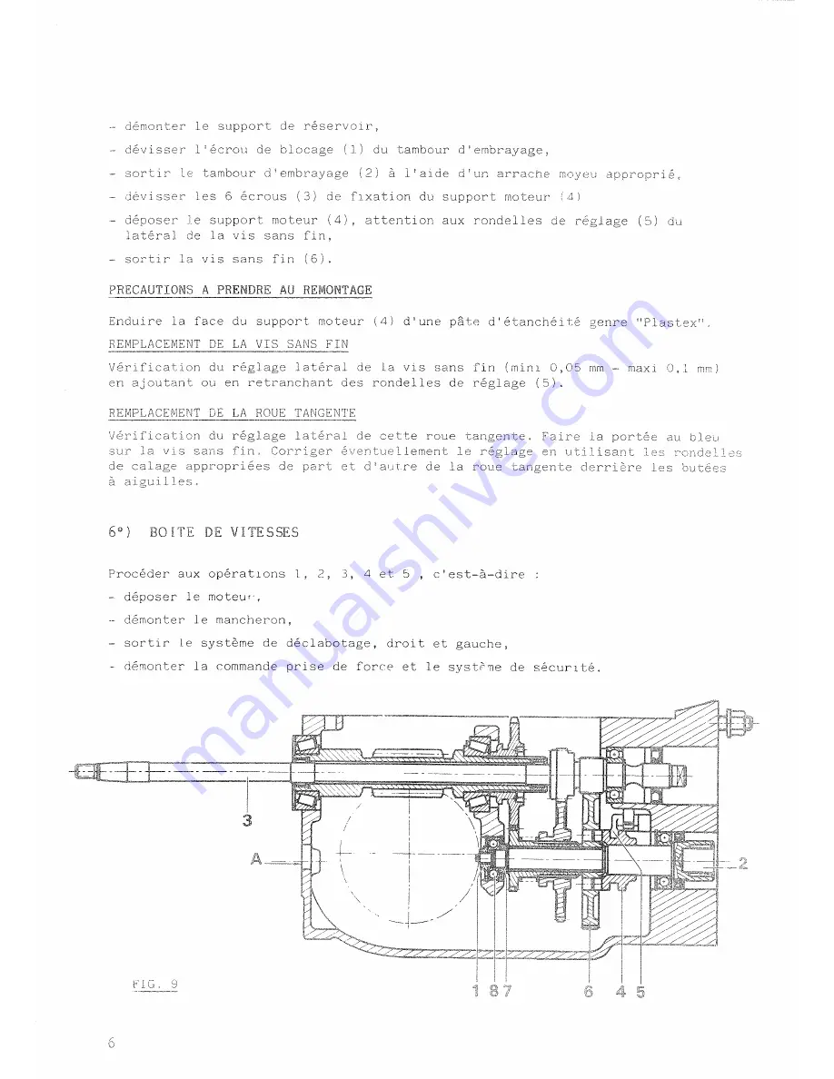 STAUB MOTOCULTEUR 8000 Manual Download Page 9