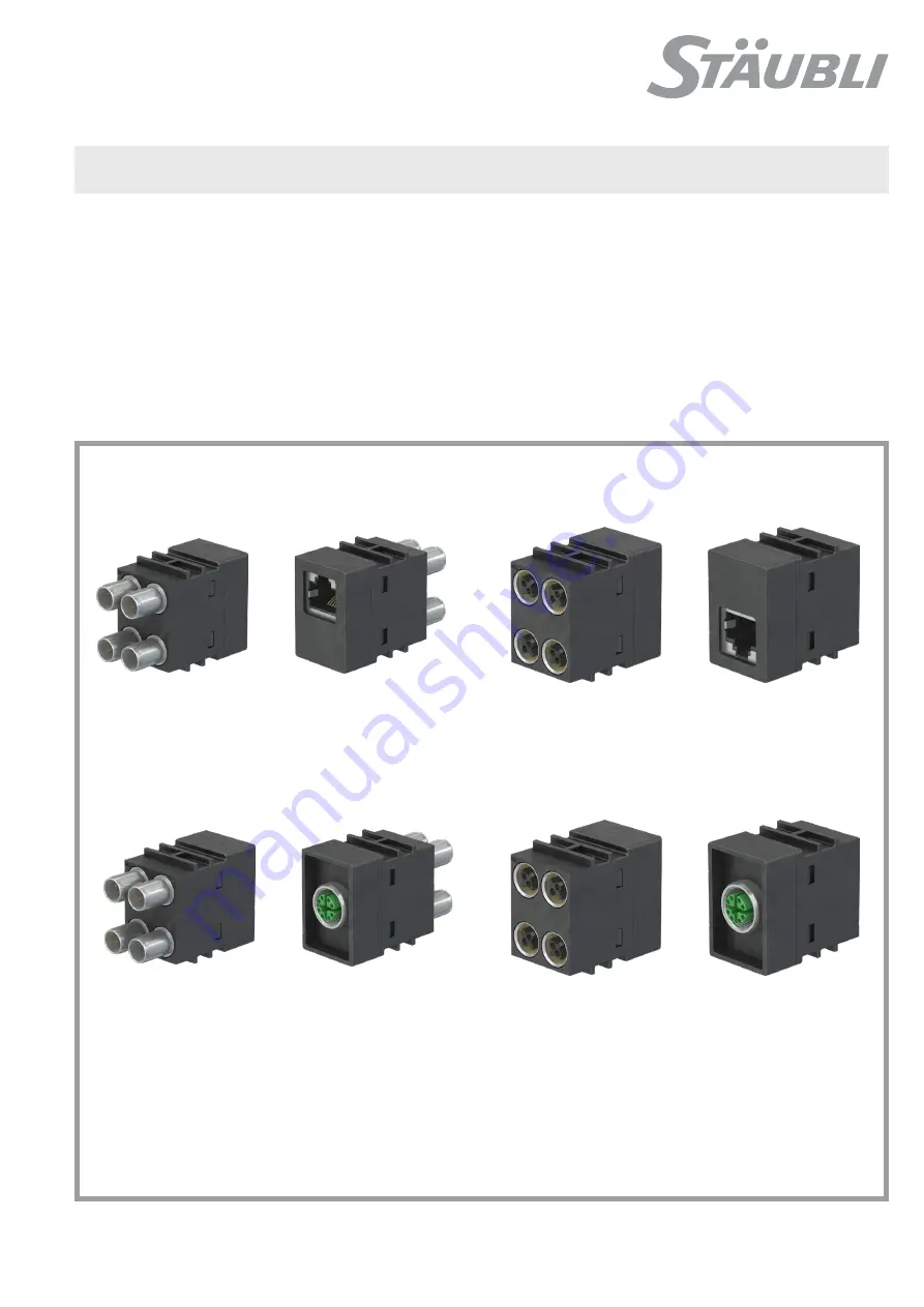 Staubli CombiTac uniq CT-10GBIT-RJ45/S Скачать руководство пользователя страница 1