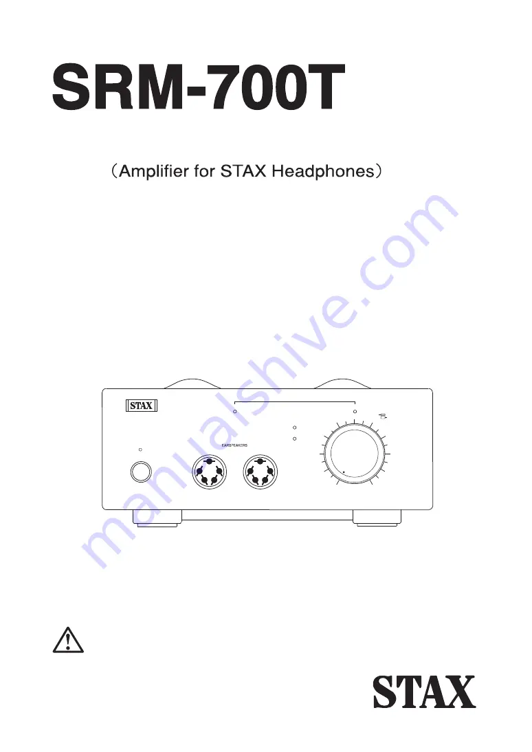 STAX SRM-700T Скачать руководство пользователя страница 1