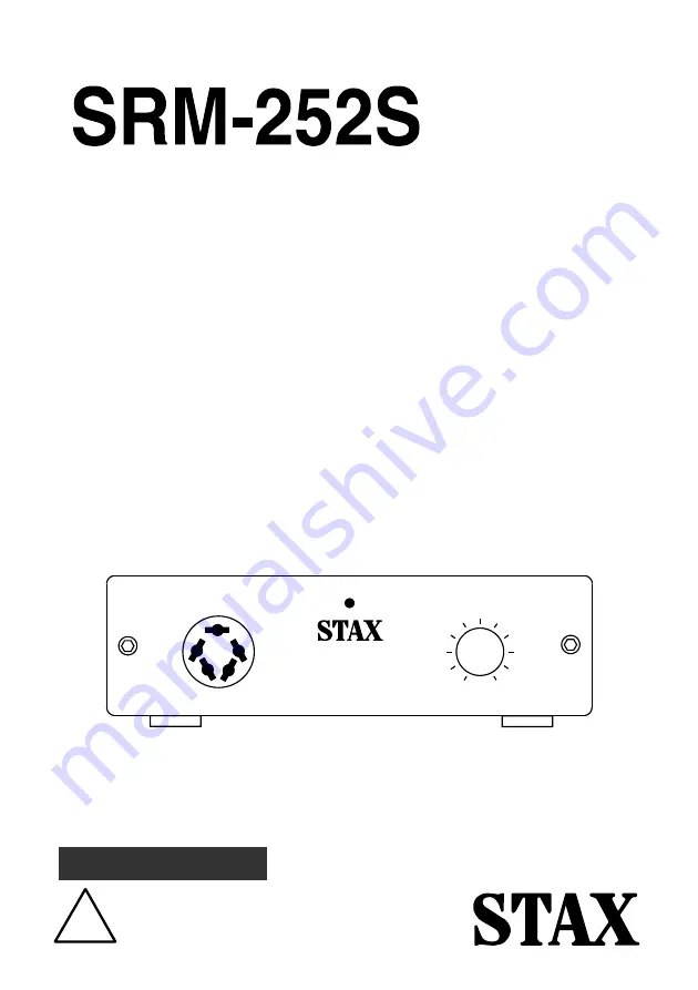 STAX SRS-3100 User Manual Download Page 1