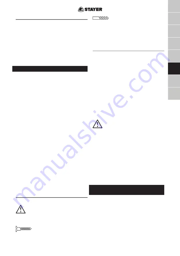 stayer 1.1819 Operating Instructions Manual Download Page 21