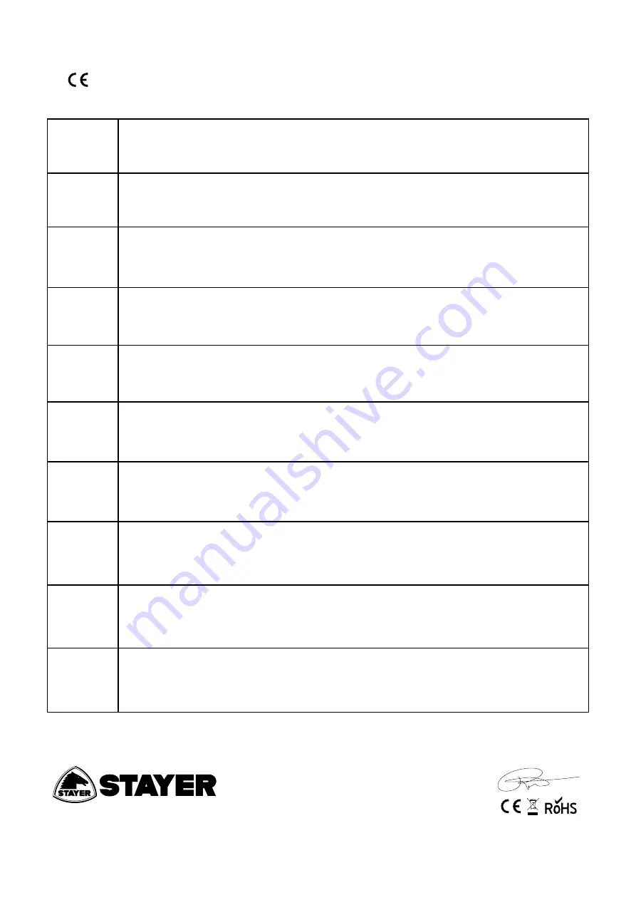 stayer TV509D Operating Instructions Manual Download Page 2