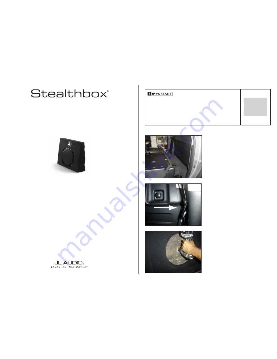 Stealthbox Stealthbox SB-T-TDCMAX/13TW5 Installation Manual Download Page 1