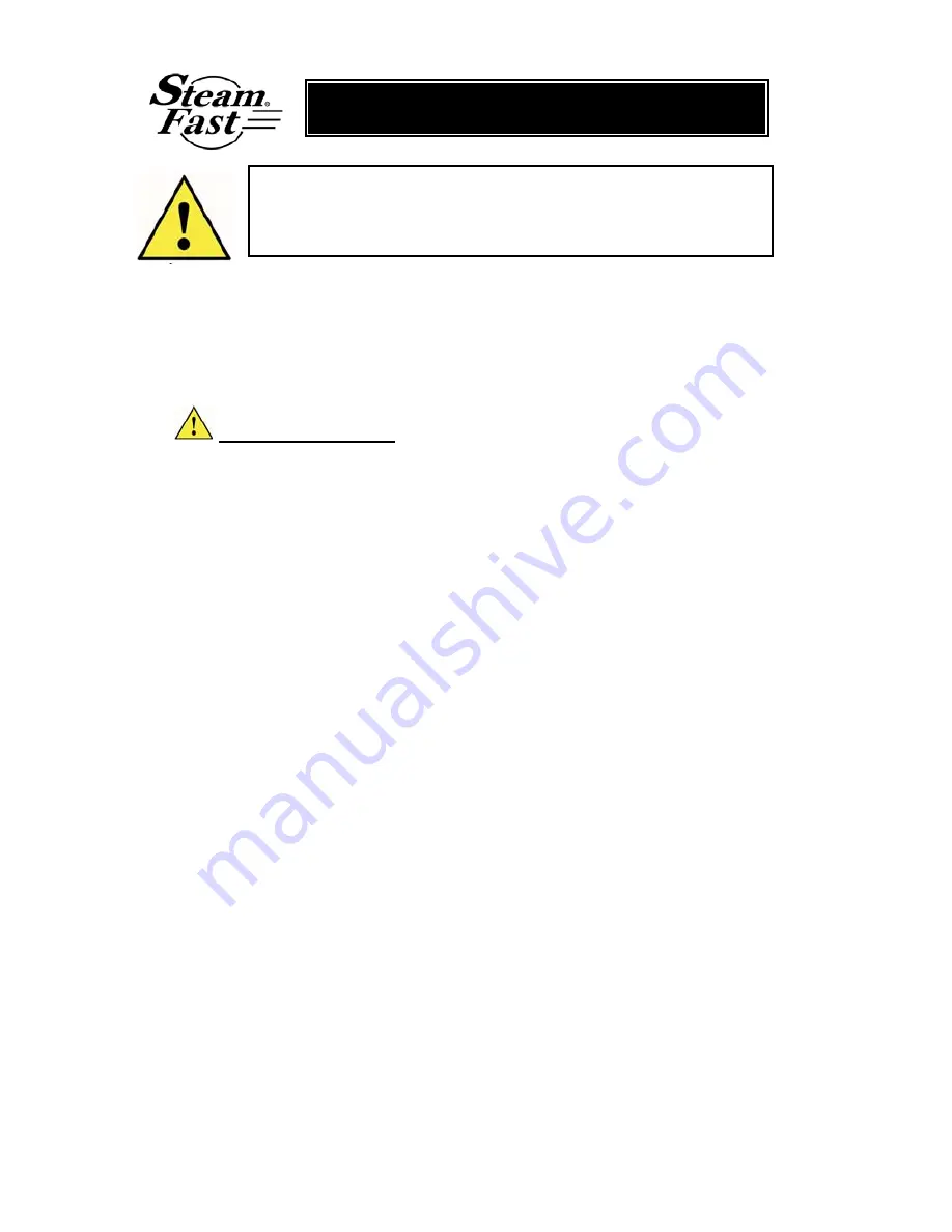 Steamfast Aurora SF-260 Instructions Manual Download Page 3