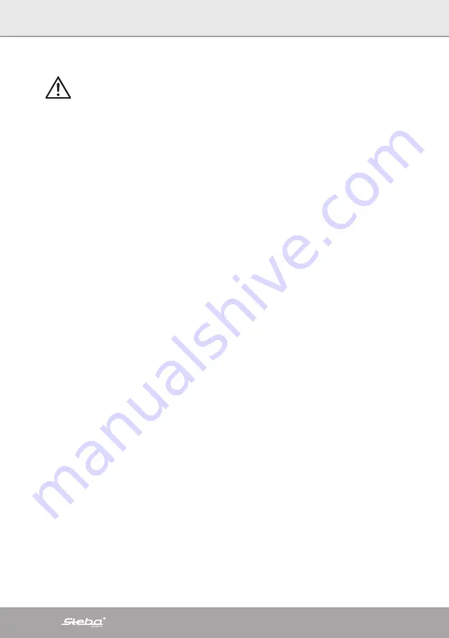 Steba KB M9 Instructions For Use Manual Download Page 30