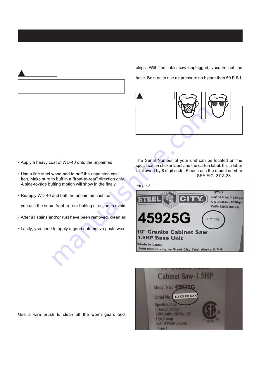 Steel City 45925C User Manual Download Page 33