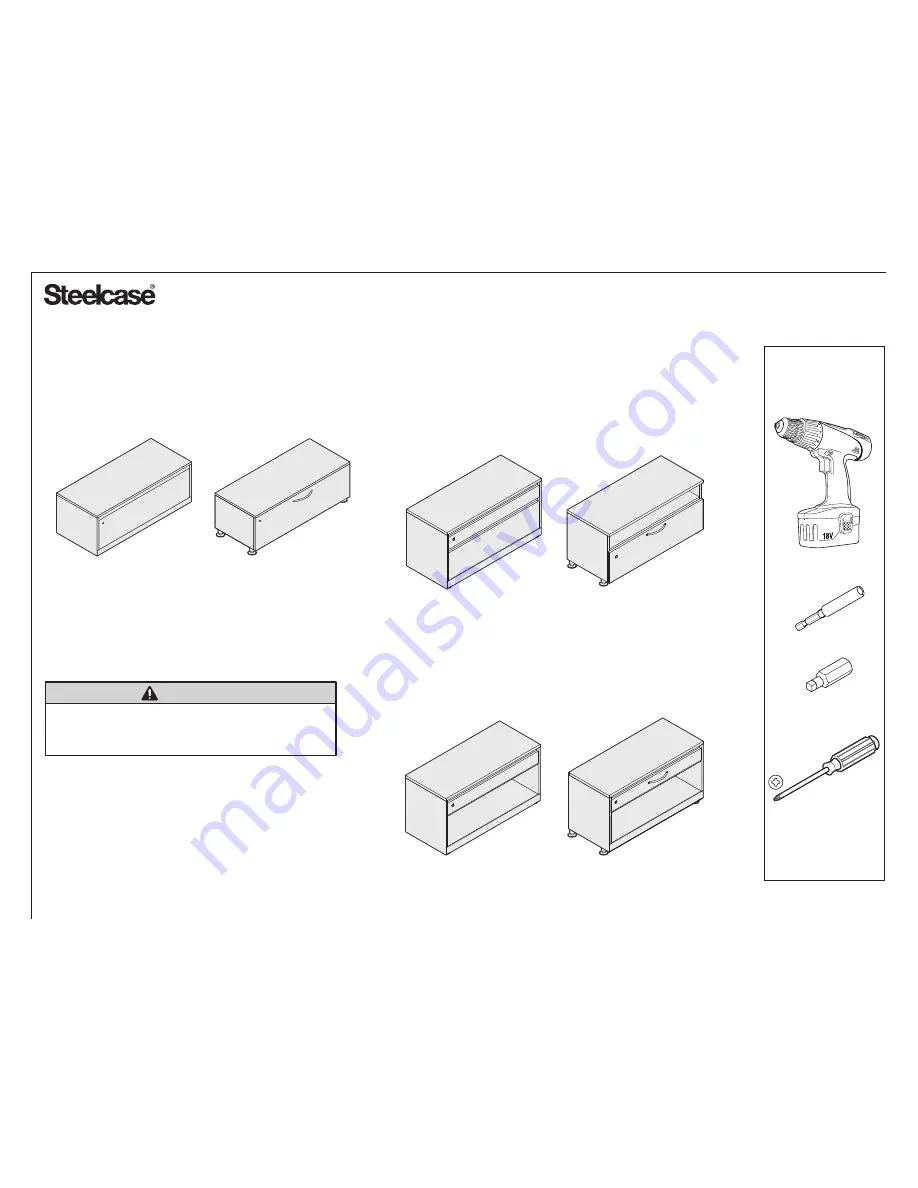 Steelcase 1-Hi Assembly Manual Download Page 1