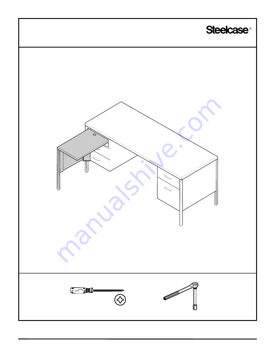 Steelcase 41-TSLP Assembly Directions Download Page 1