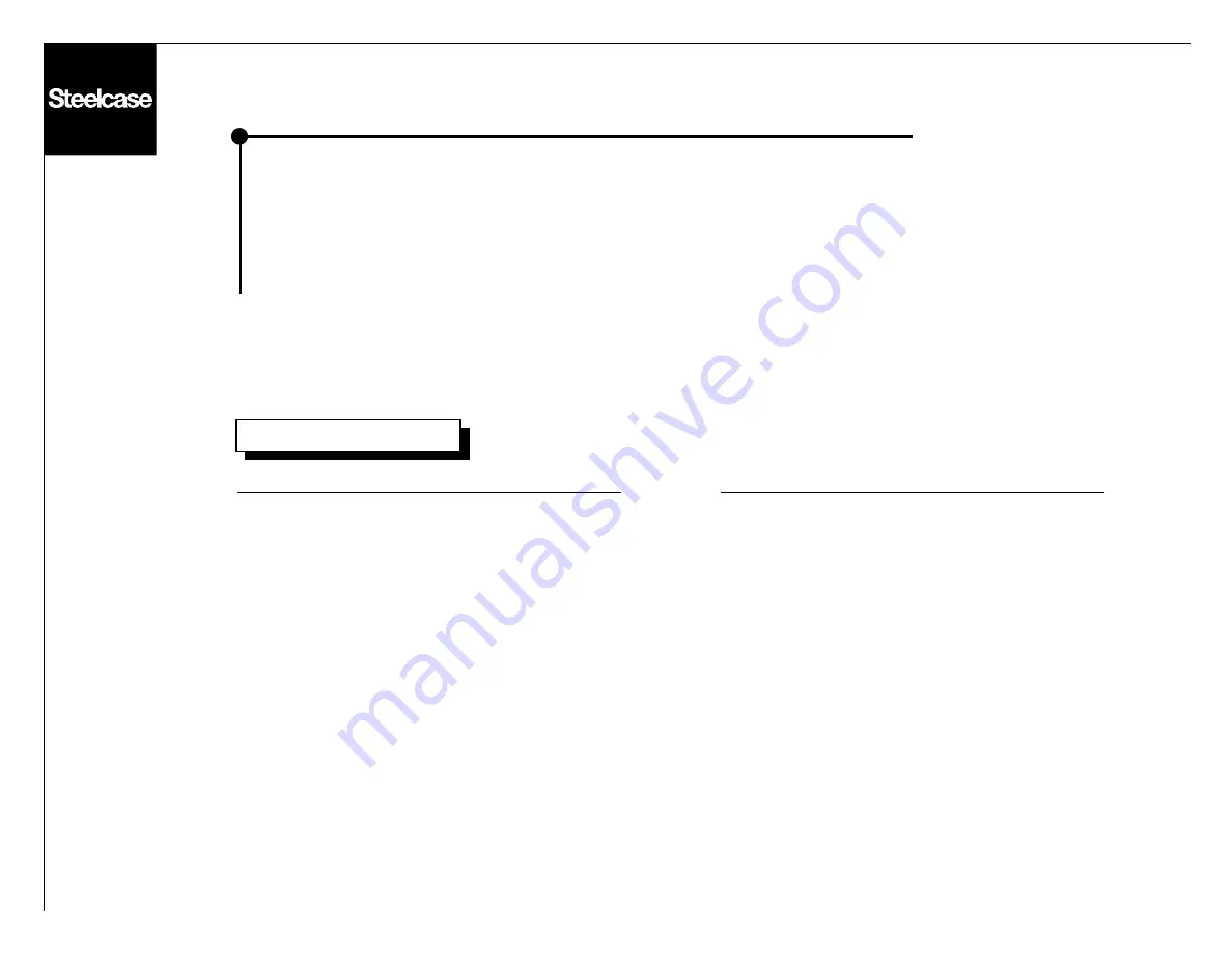 Steelcase Avenir Panel Worksurface with Pedestal to the Floor Manual Download Page 2