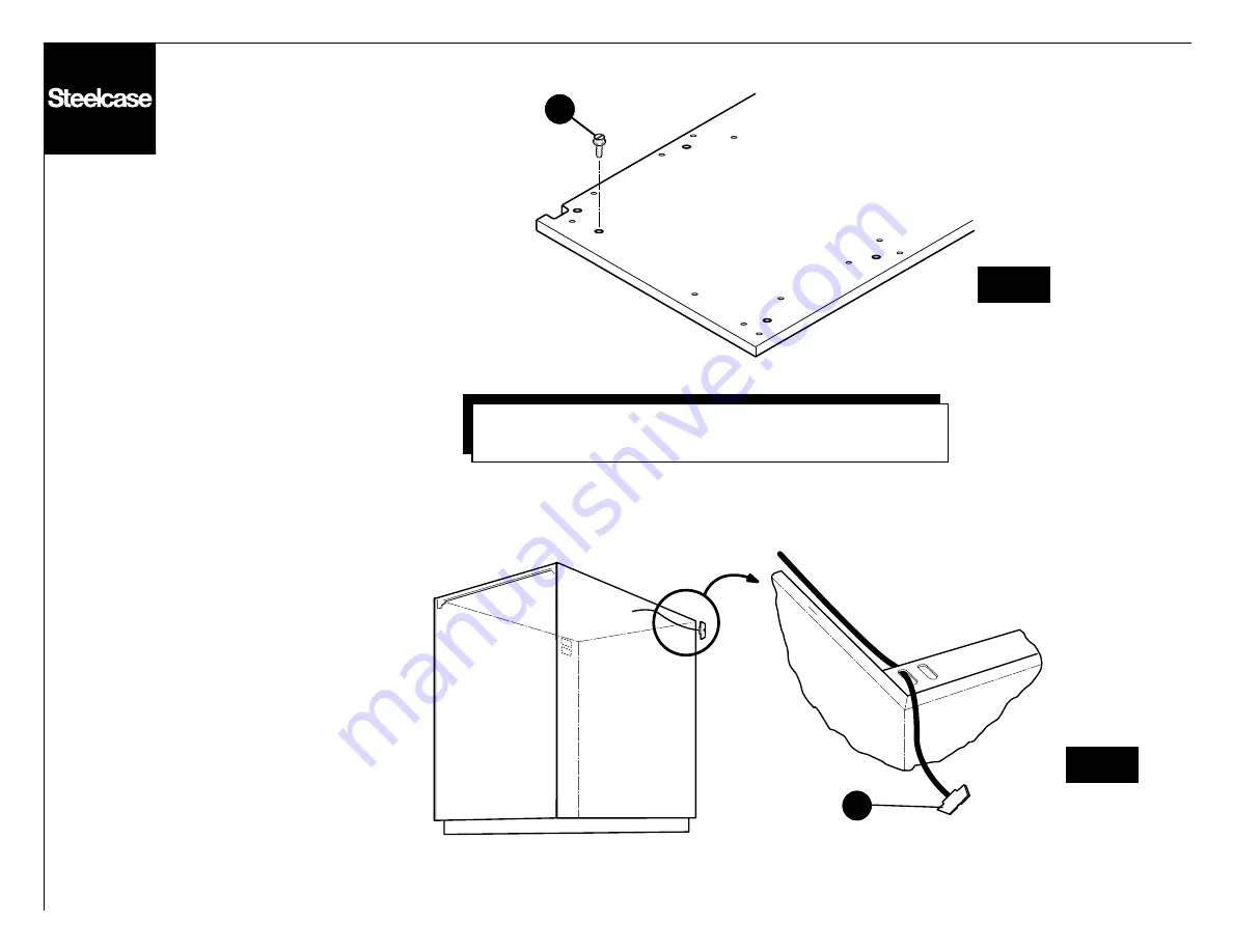 Steelcase Avenir Panel Worksurface with Pedestal to the Floor Manual Download Page 11