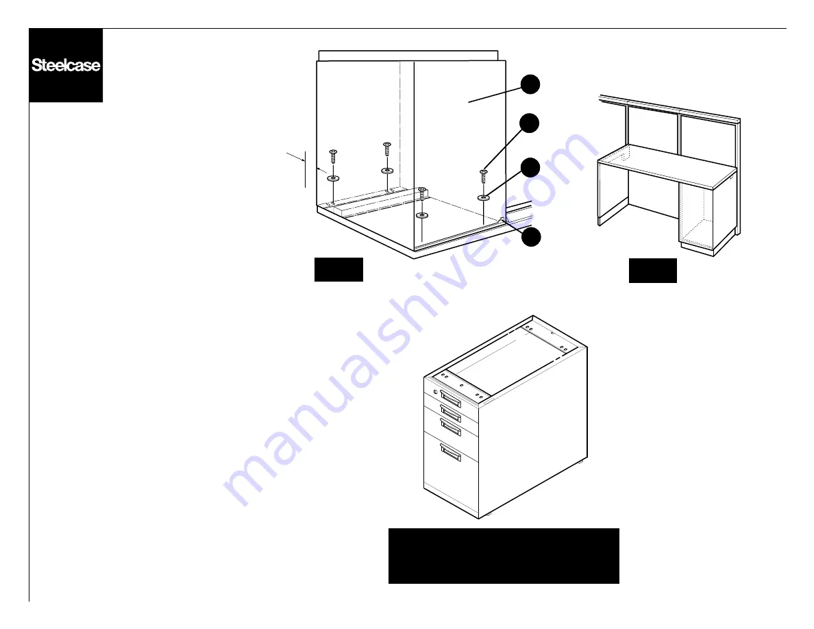 Steelcase Avenir Panel Worksurface with Pedestal to the Floor Скачать руководство пользователя страница 12