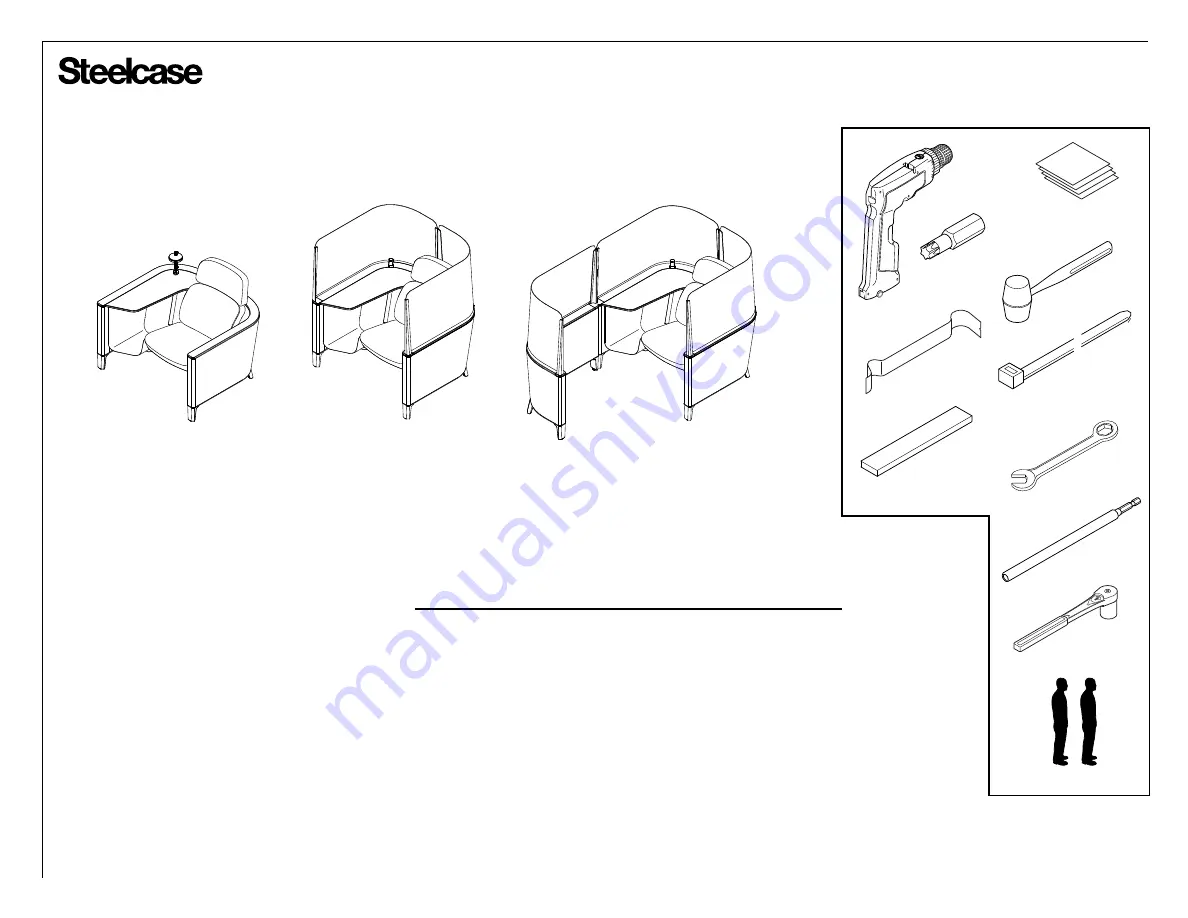 Steelcase Brody 488 Customer Service Assembly Direction Download Page 1