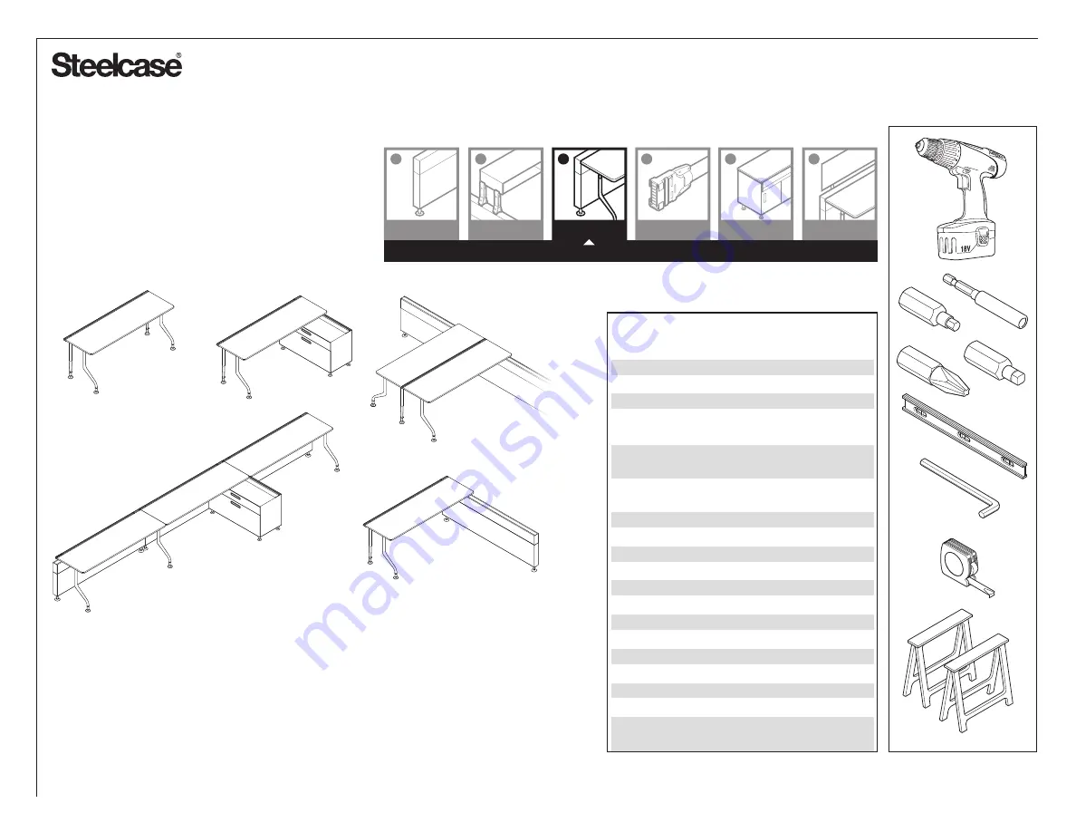 Steelcase c:scape Manual Download Page 1