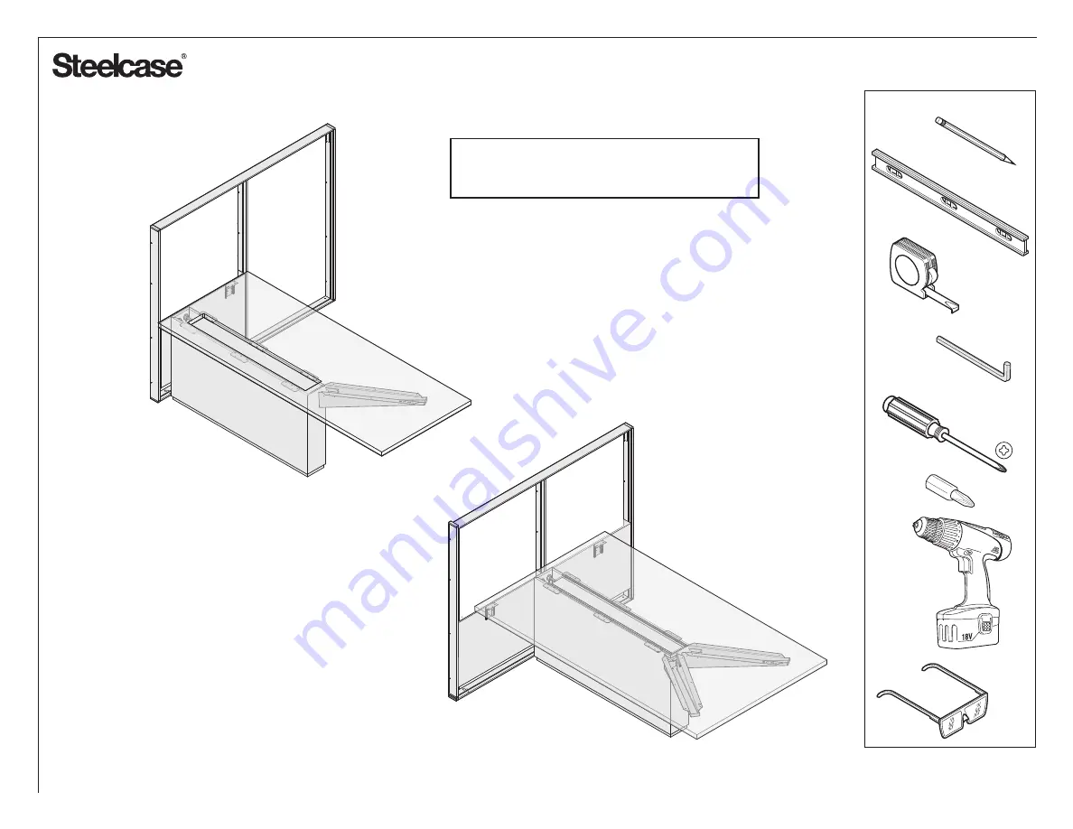 Steelcase FlexFrame Installation Manual Download Page 1