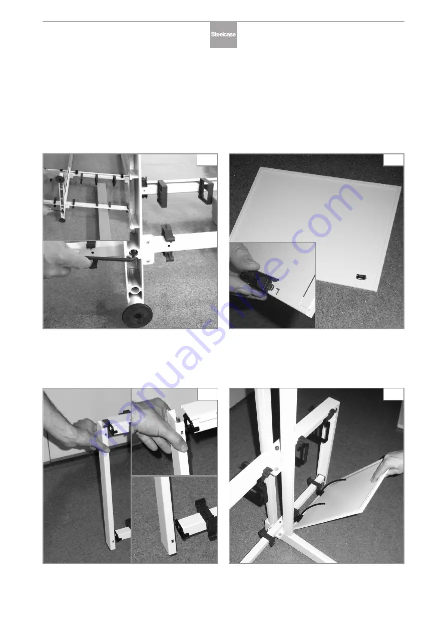 Steelcase FreeWall2 Assembly Instruction Manual Download Page 4