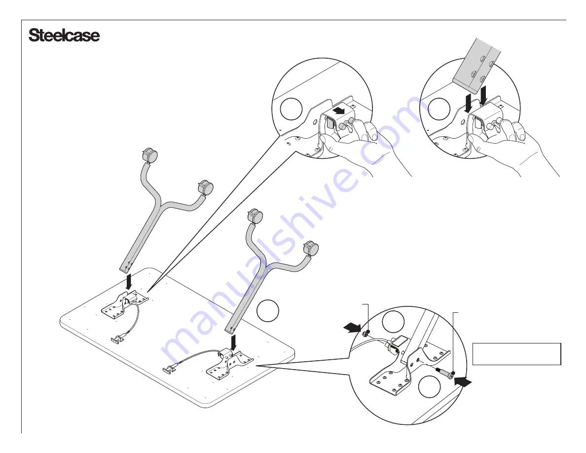 Steelcase Groupwork Flip-Top Table Скачать руководство пользователя страница 3