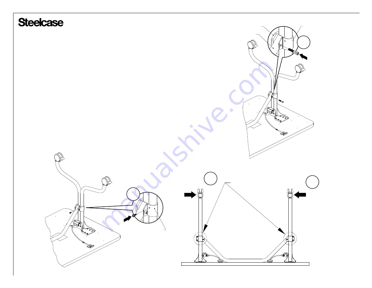 Steelcase Groupwork Flip-Top Table Manual Download Page 8