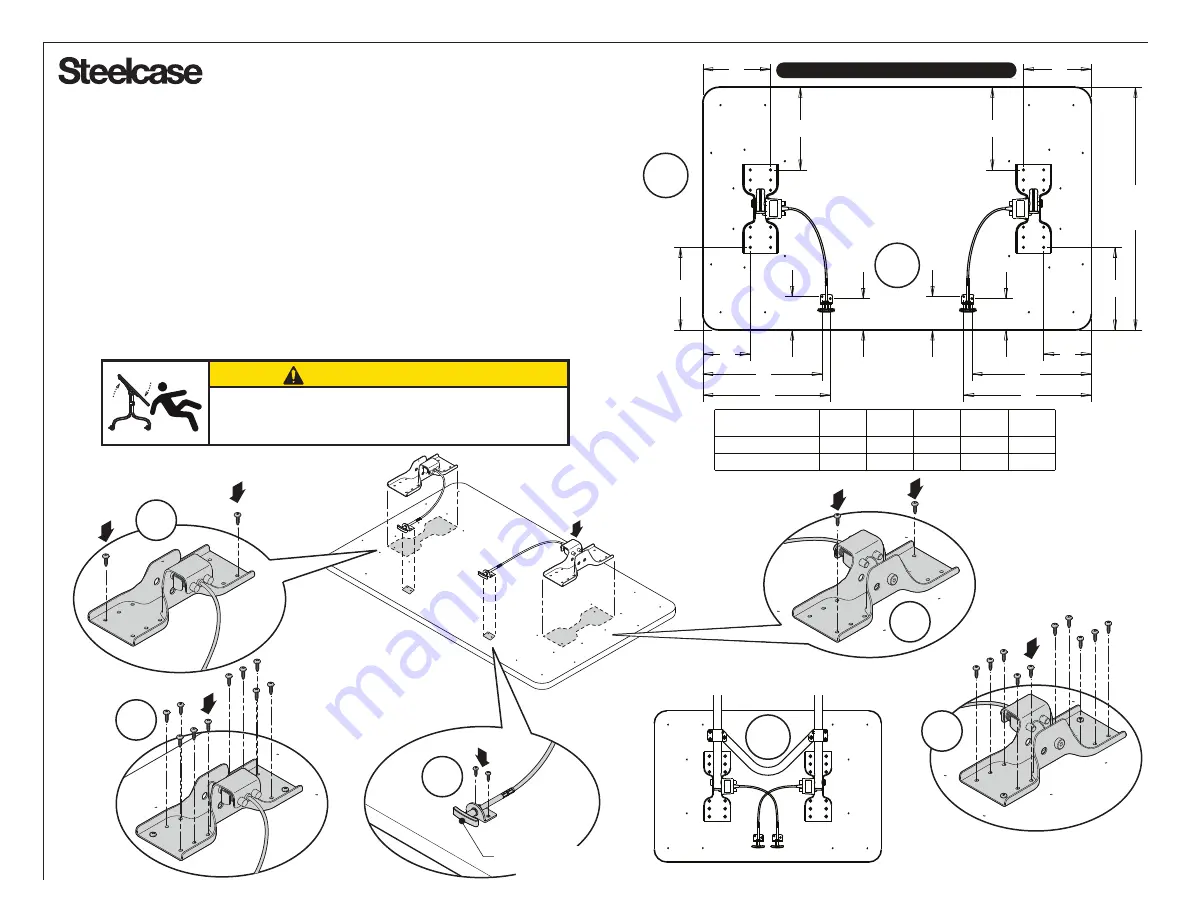 Steelcase Groupwork Flip-Top Table Скачать руководство пользователя страница 22