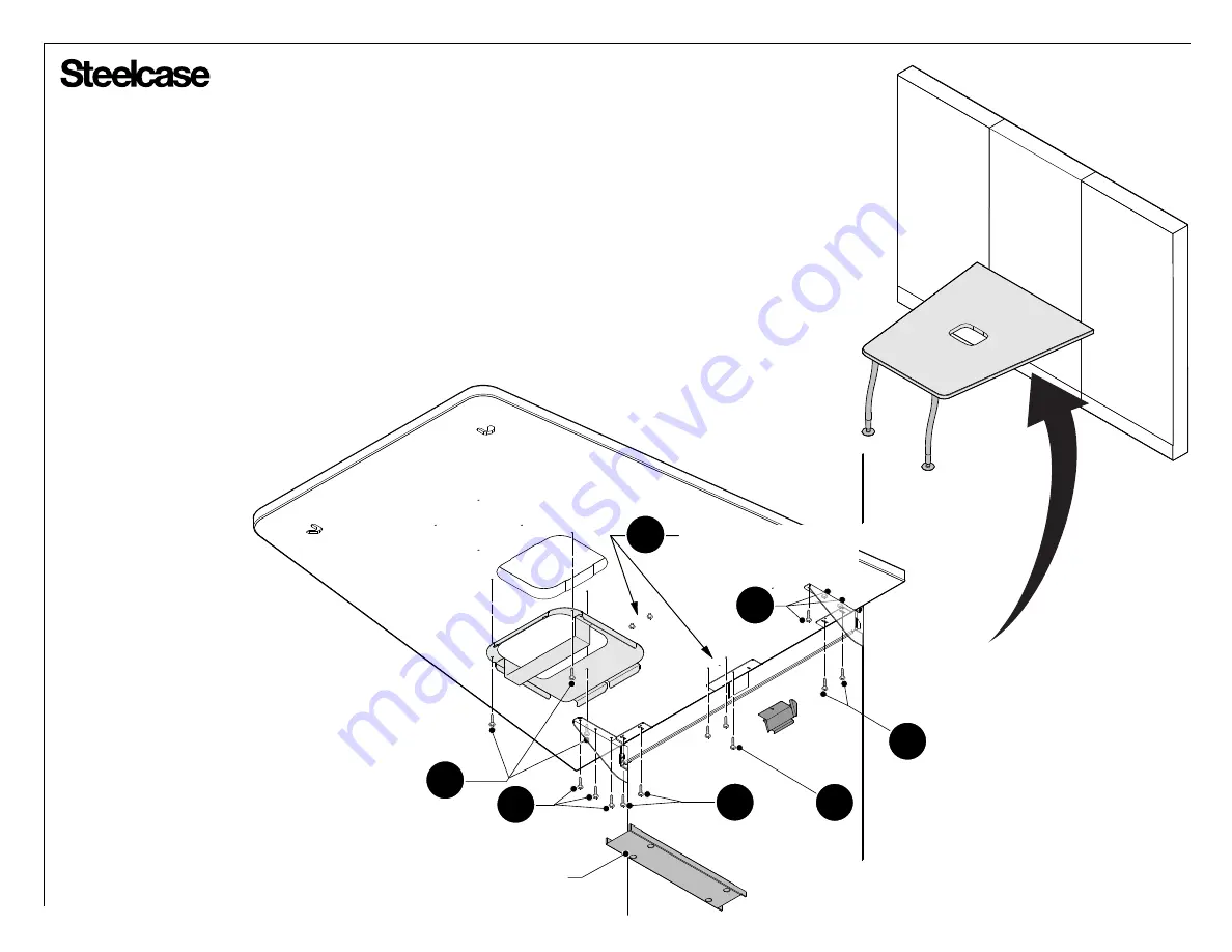 Steelcase media:scape mobile Assembly Instructions Manual Download Page 8