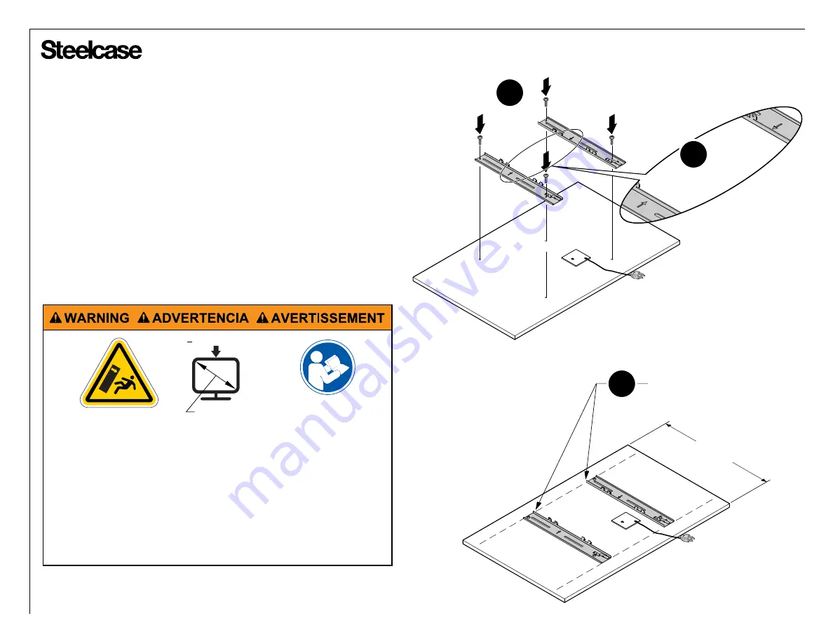 Steelcase media:scape mobile Assembly Instructions Manual Download Page 14