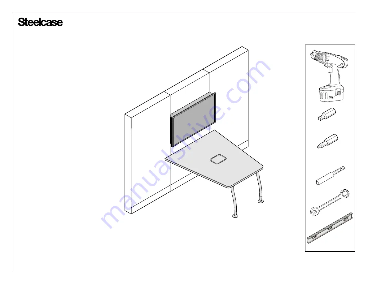 Steelcase media:scape mobile Assembly Instructions Manual Download Page 17