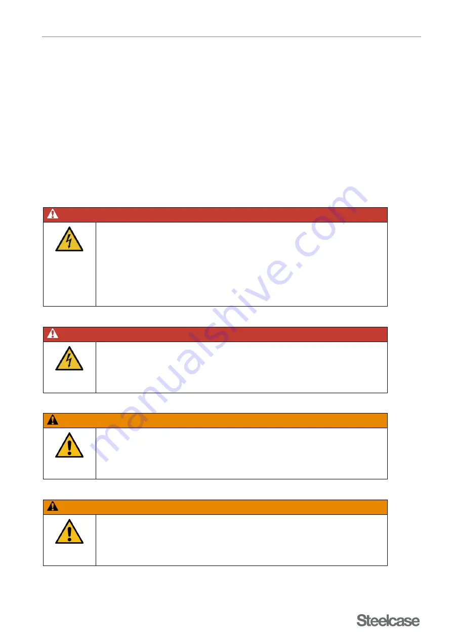 Steelcase Migration Bench desk User Manual Download Page 19