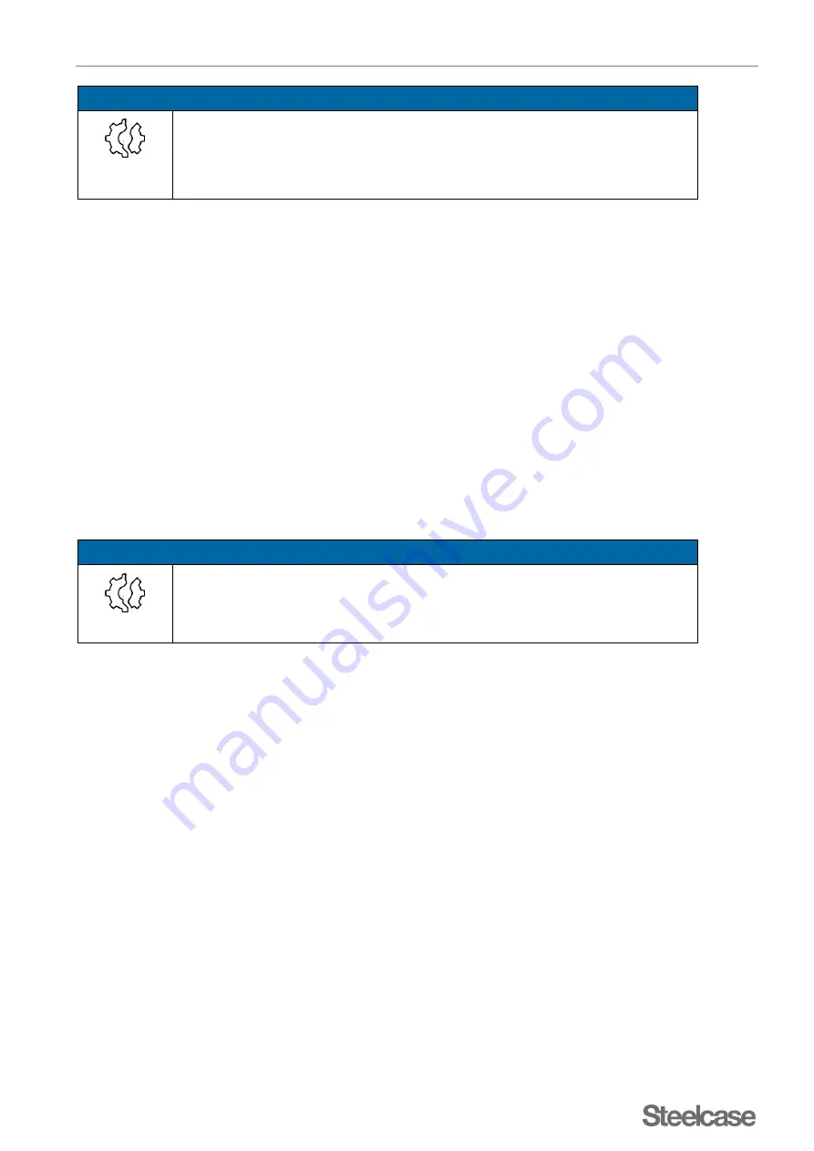 Steelcase Migration Bench desk User Manual Download Page 33