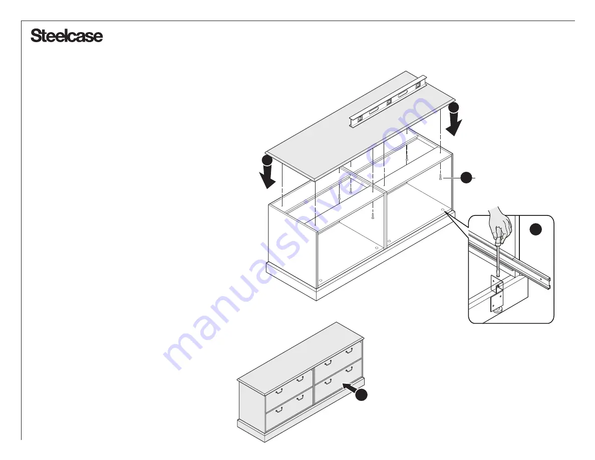 Steelcase Norfolk II Modular Credenzas Manual Download Page 3