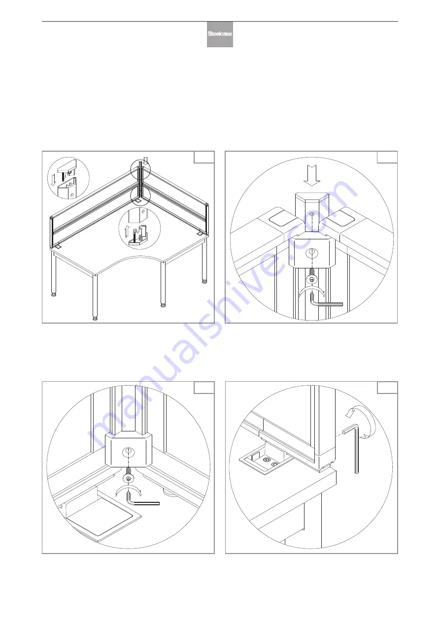 Steelcase Partito Wall Assembly Instruction Manual Download Page 39