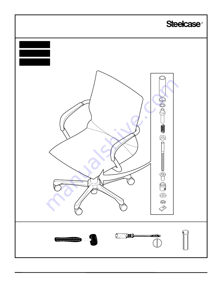 Steelcase Protege 433 Assembly Directions Download Page 1