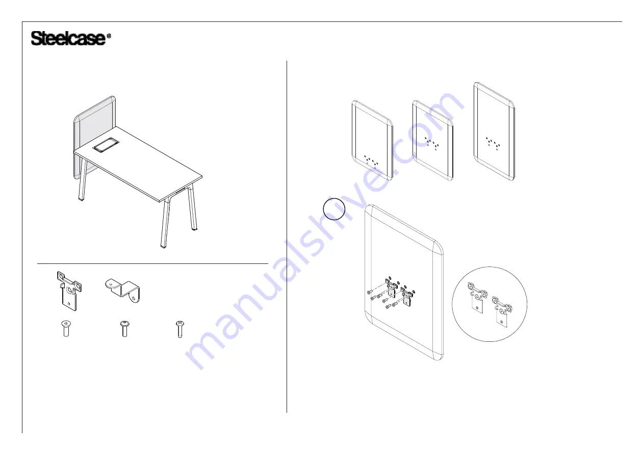 Steelcase Sarto Navi TeamIsland Cantilever Mount and Y-Bench Mount Manual Download Page 15