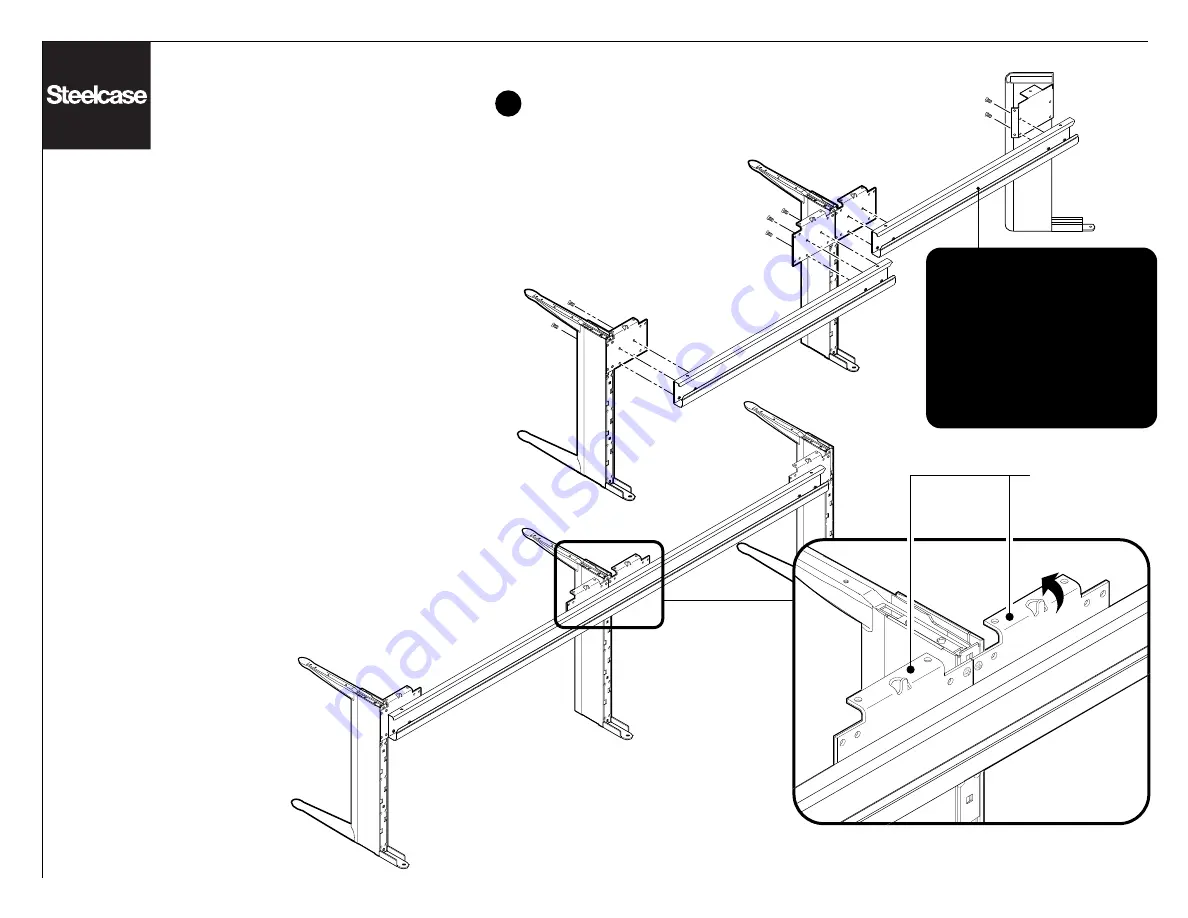 Steelcase Secant Options Worksurface Supports Скачать руководство пользователя страница 5