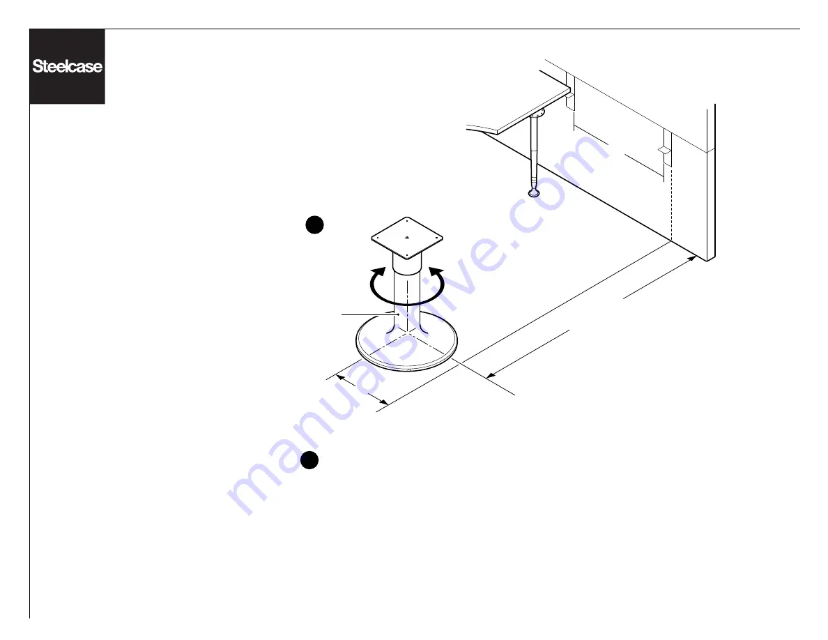 Steelcase Secant Options Worksurface Supports Скачать руководство пользователя страница 36