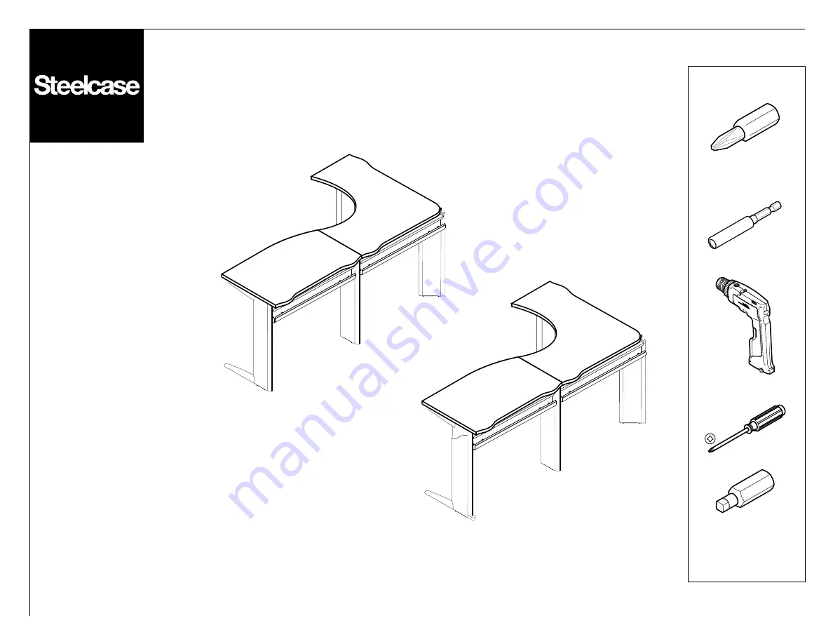 Steelcase Secant Assembly Instructions Manual Download Page 1