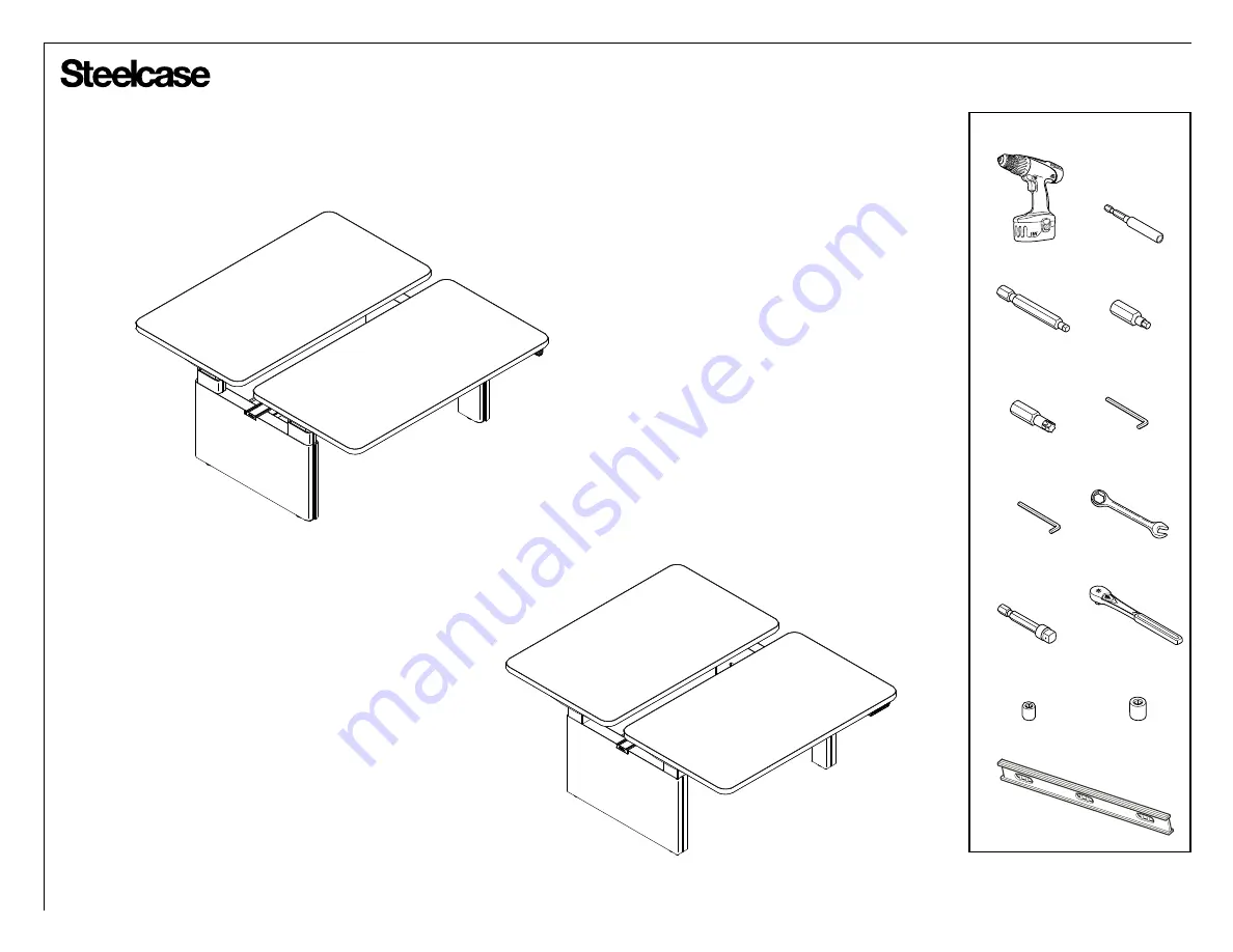 Steelcase Series 5 Assembly Instructions Manual Download Page 1