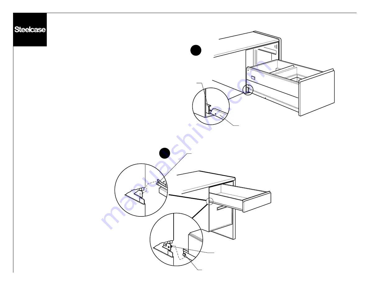 Steelcase Series 9000 Pedestal Manual Download Page 3