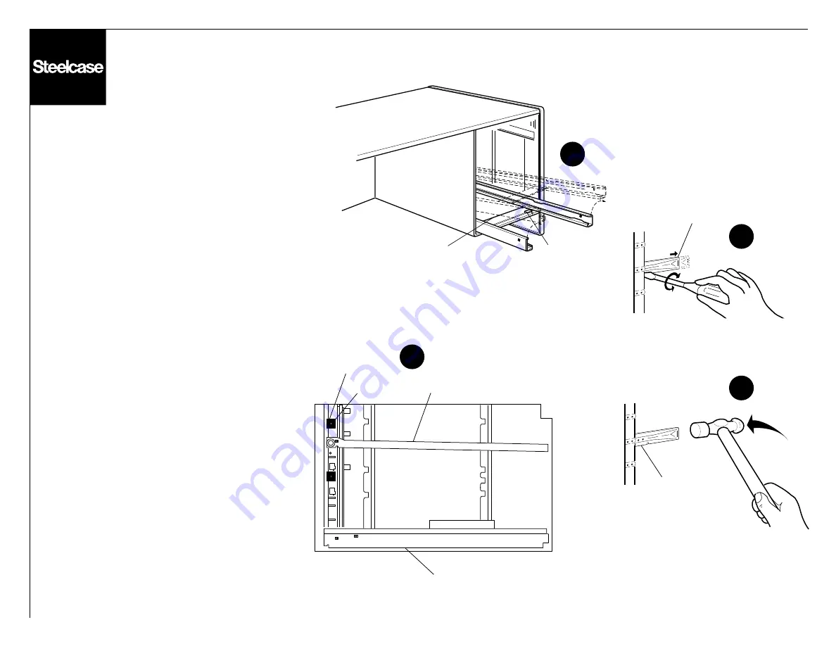 Steelcase Series 9000 Pedestal Manual Download Page 4