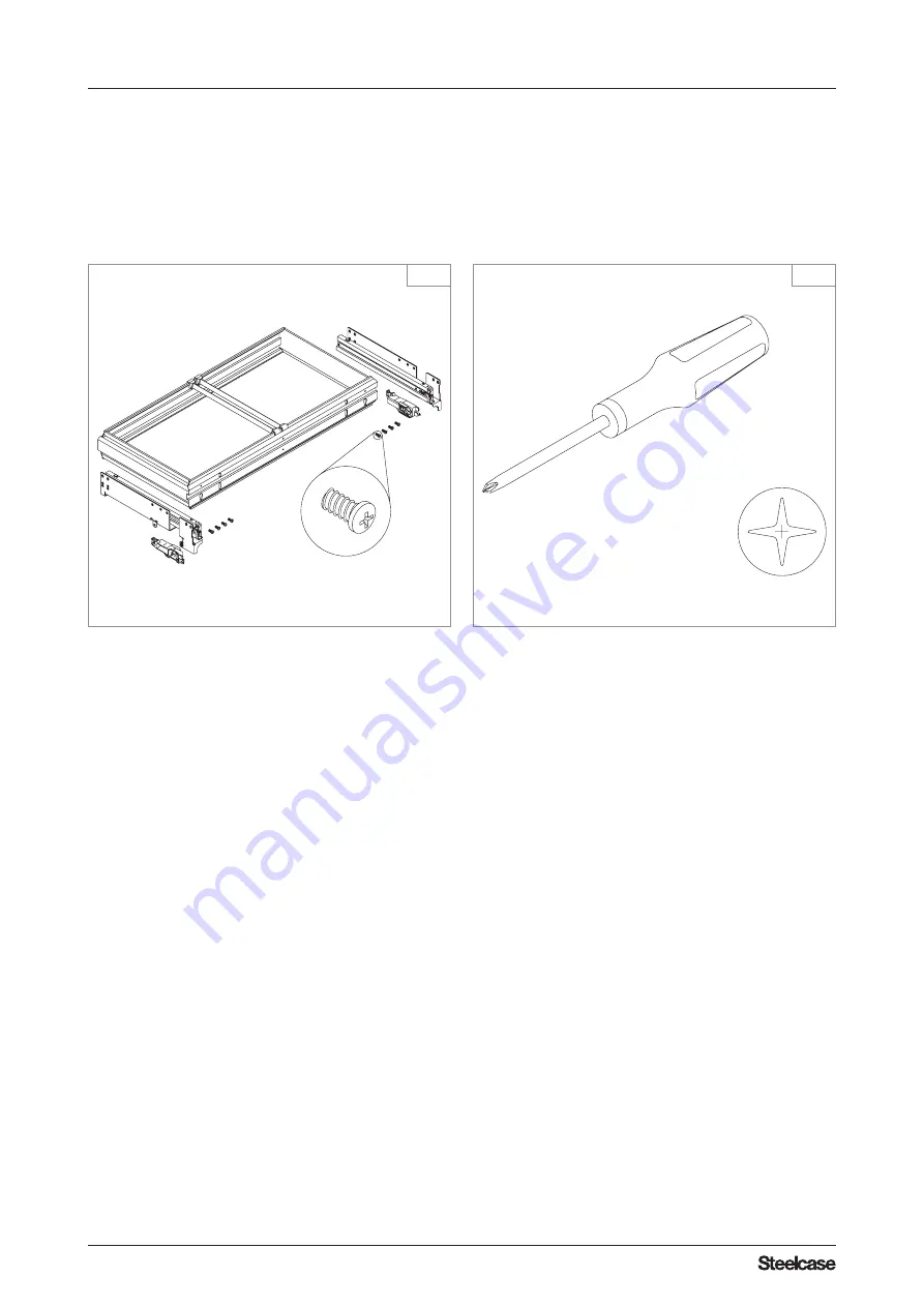 Steelcase Share It Screen Mount Assembly Instruction Manual Download Page 30