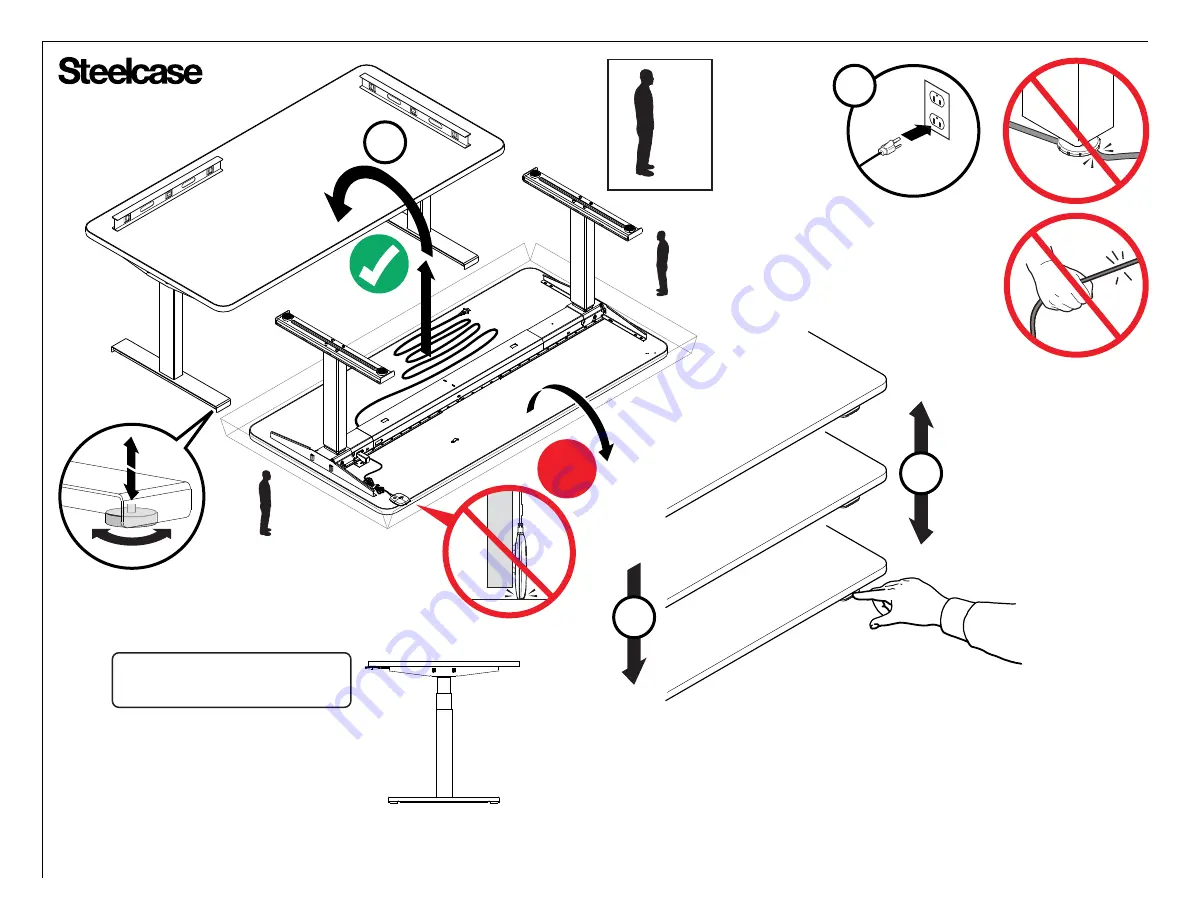 Steelcase Solo Sit-to-Stand Desk Скачать руководство пользователя страница 20