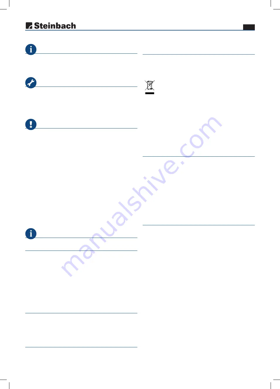 Steinbach 040511 Instruction Manual Download Page 8