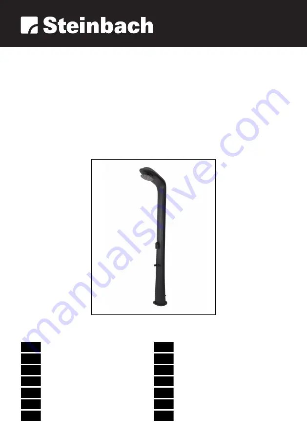 Steinbach Solardusche Split Original Owner'S Manual Download Page 1