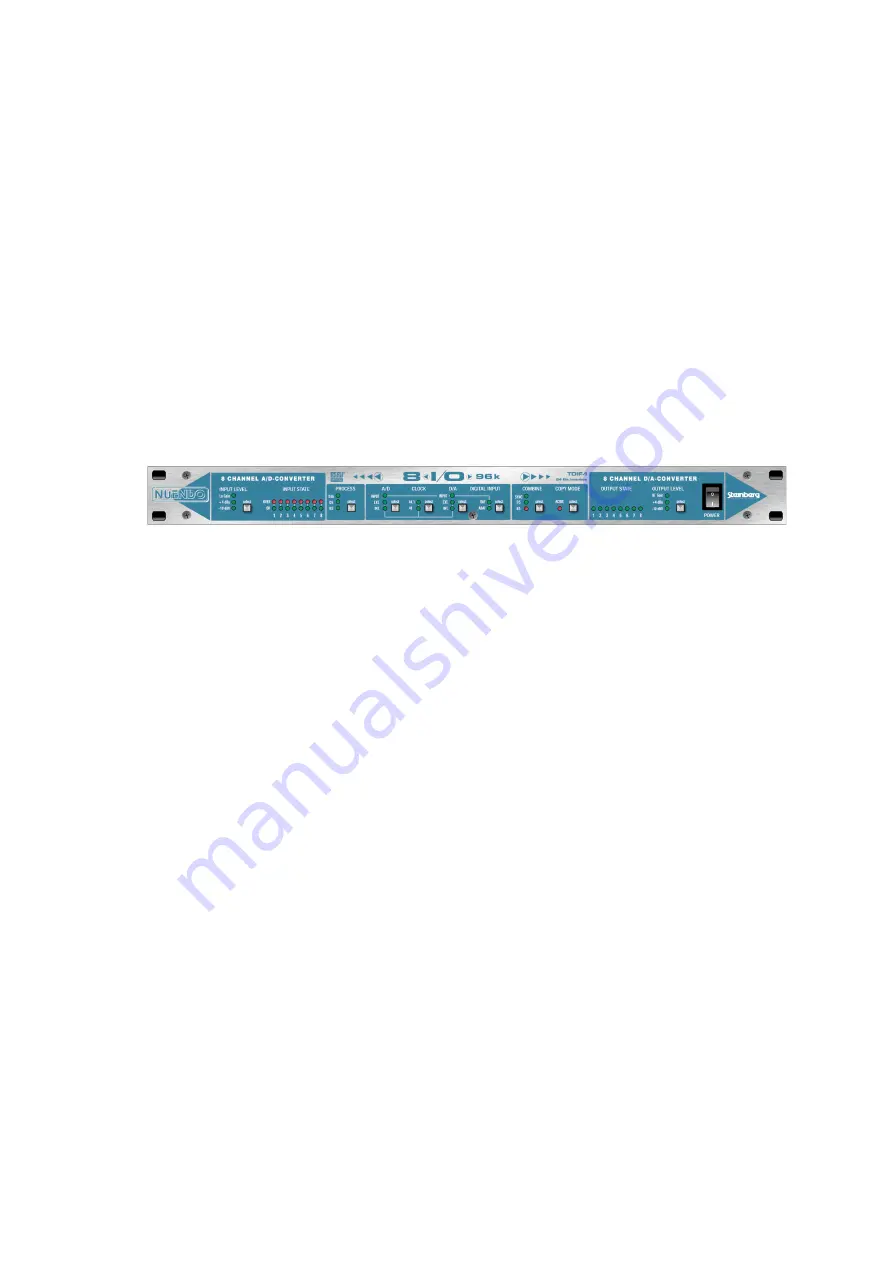 Steinberg NUENDO 8 I/O 96k Operation Manual Download Page 35