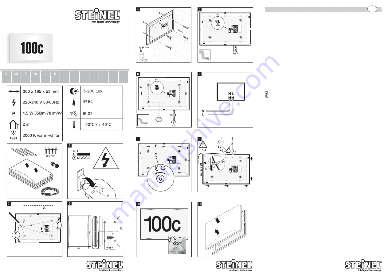 STEINEL LN 1LED Information Download Page 2