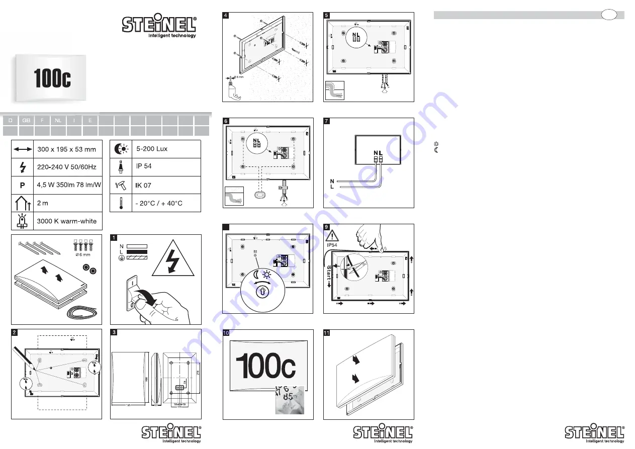 STEINEL LN 1LED Information Download Page 9