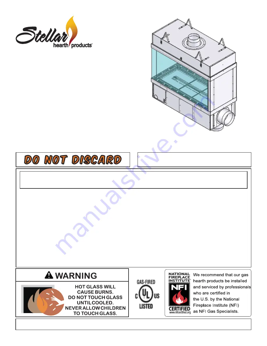 stellar labs 3-4S-2-GL Installation And Operating Manual Download Page 1