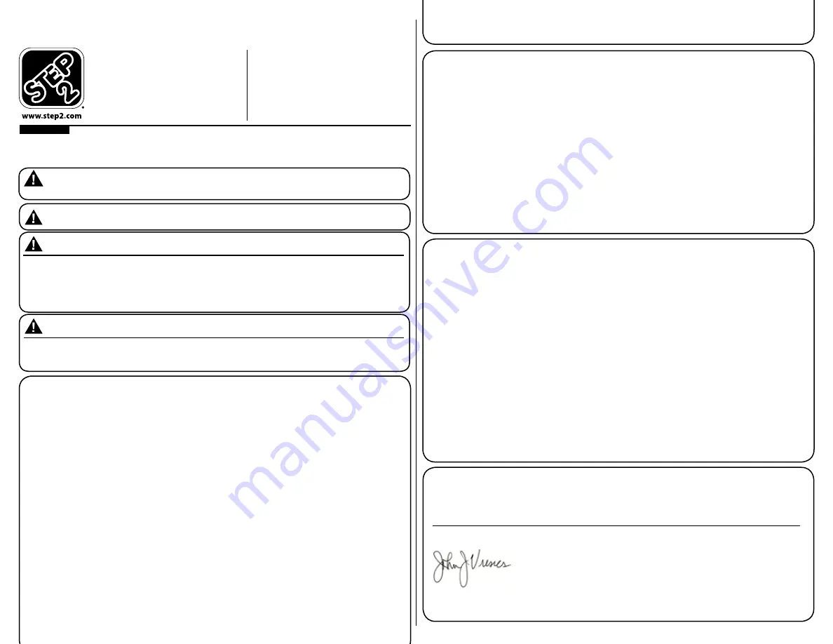 Step2 Big Folding Slide Скачать руководство пользователя страница 2