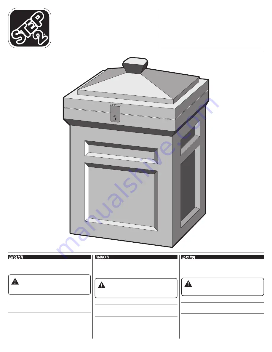 Step2 Deluxe Package Delivery Box 5837 Manual Download Page 1