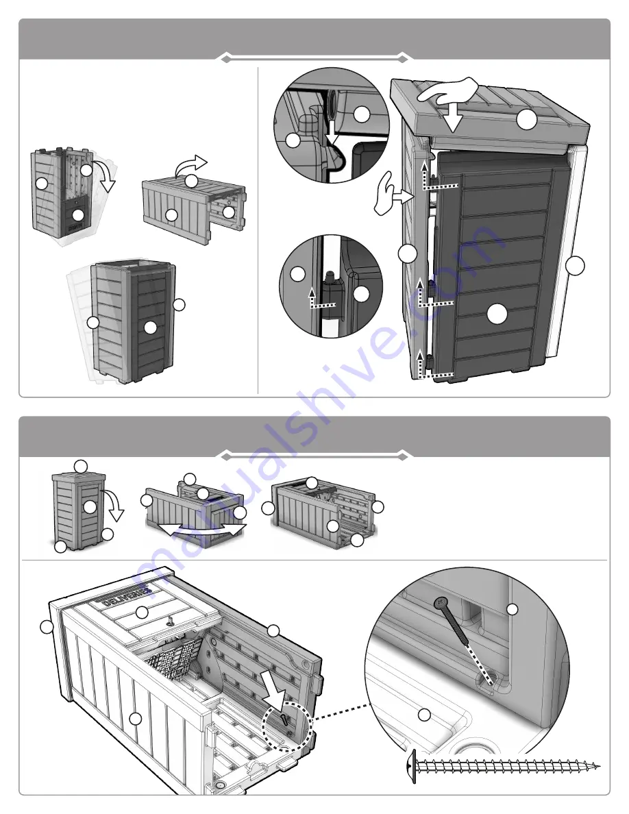 Step2 Lakewood Delivery Box 522699 Assembly Instructions Manual Download Page 9