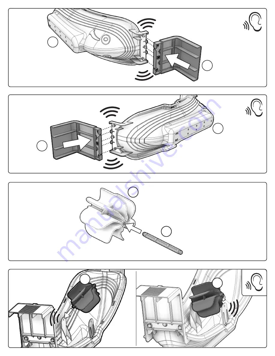 Step2 Nautical Rain Showers Bath Set 4140 Assembly Instructions Manual Download Page 4